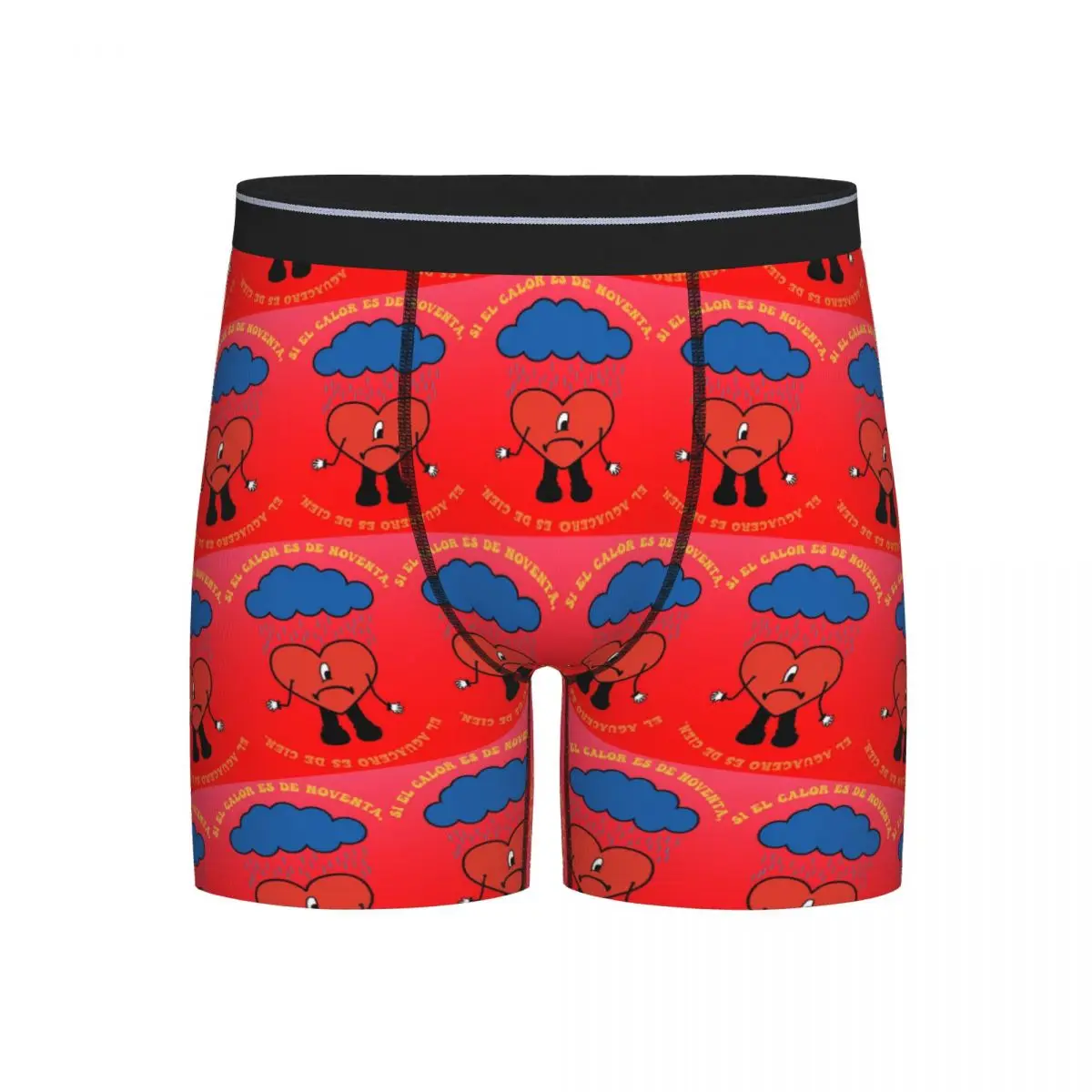 

Long Boxer Underpants Shorts Aguacero Bad Bunny Un Verano Sin Ti Panties Male Soft Underwear for Homme Man Boyfriend Gifts