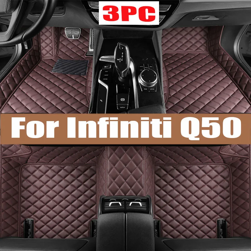 

Car Floor Mats For Infiniti Q50 2014 2015 Carpets Waterproof Custom Interior Accessories Foot Rugs Auto Protect Pedals Pads