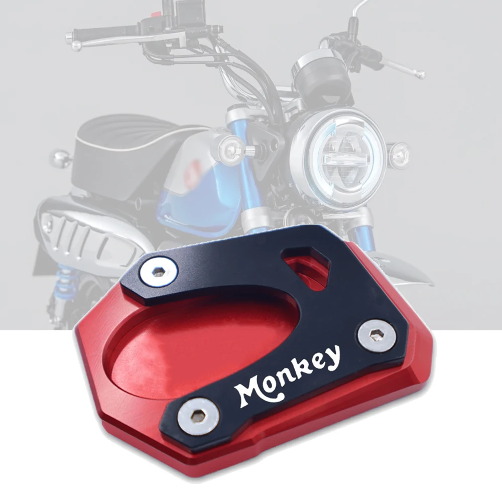 

For Monkey 125 Monkey125 2018-2022 Motorcycle CNC Kickstand Foot Side Stand Extension Pad Support Plate Enlarge Stand