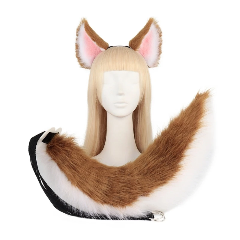 Accessoires De Costume Animal – Bandeaux Oreilles (chat, Renard, Lémurien) Et Queue – Avec Ou Sans Jupe – Cosplay, Halloween, Mascarade – Taille Enfant Et Adulte
