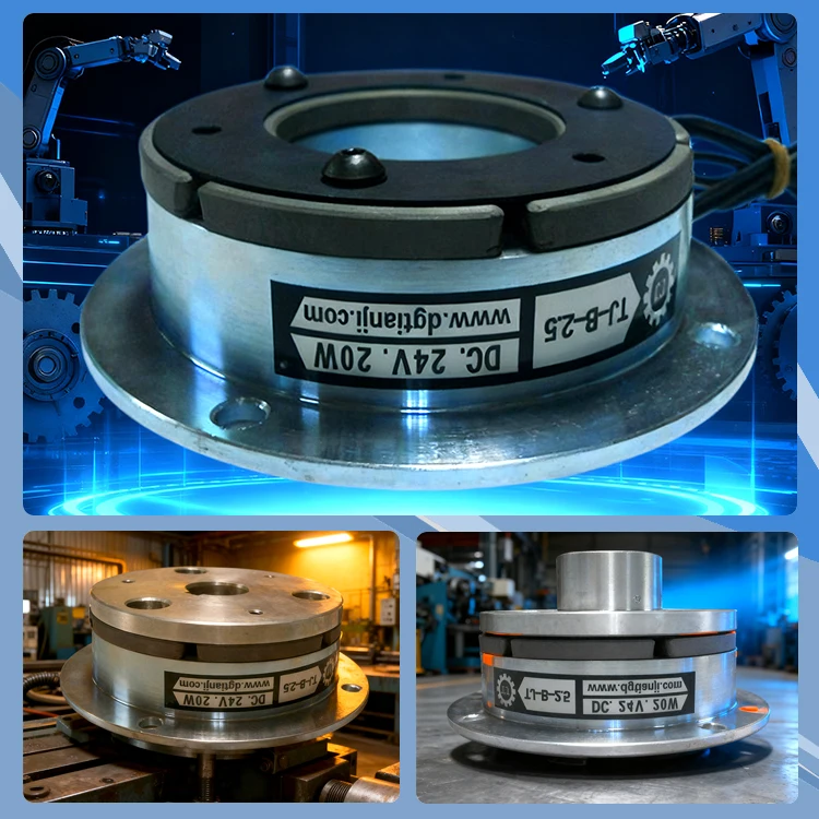 TLF New 24V Electromagnetic Clutch and Brake with High Torque for Woodworking Machinery and Packaging Machines Industrial Brakes