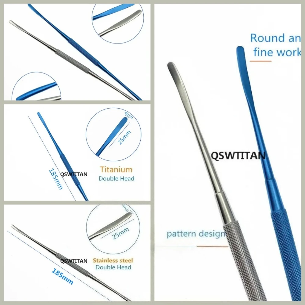 เครื่องมือผ่าตัดตาแบบปลายคู่ ขนาด 185 มม. สำหรับยกกระดูกรอบกระดูกตา