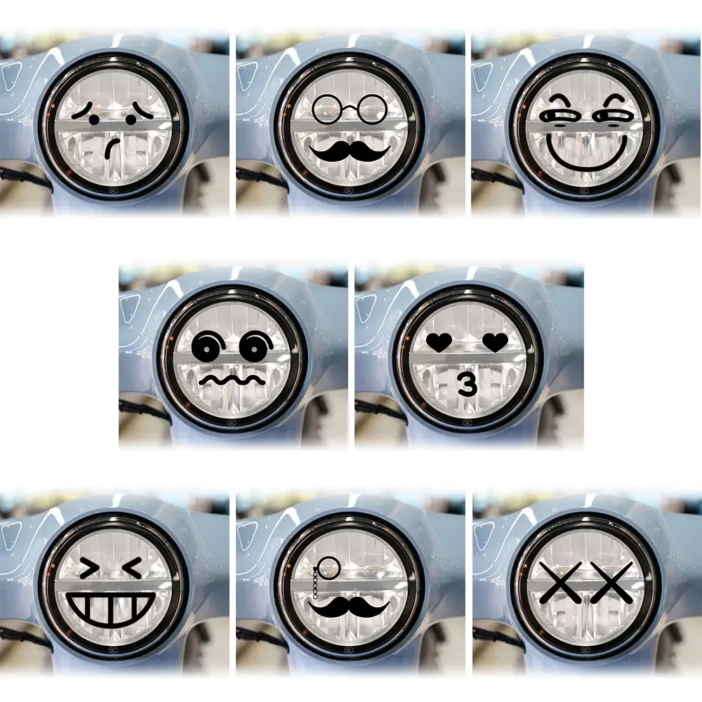 For PIAGGIO Vespa Primavera 150 GTS 300 Sprint 150 Motorcycle Headlight Stickers Moto Scooter Expression Vinyl Decal Accessories