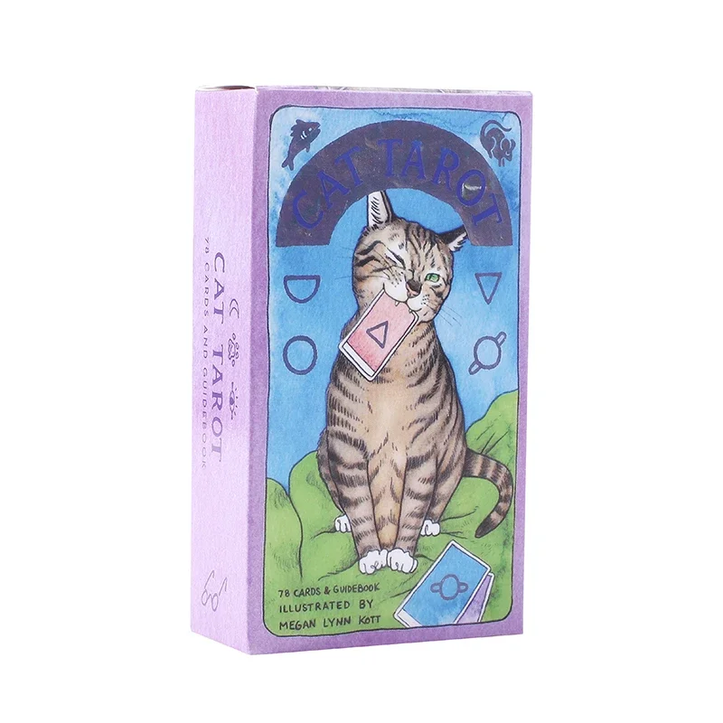 Cat Tarot Cards Magic  Full English Read Fate  Deck Board Game Family Playing Birthday Gift