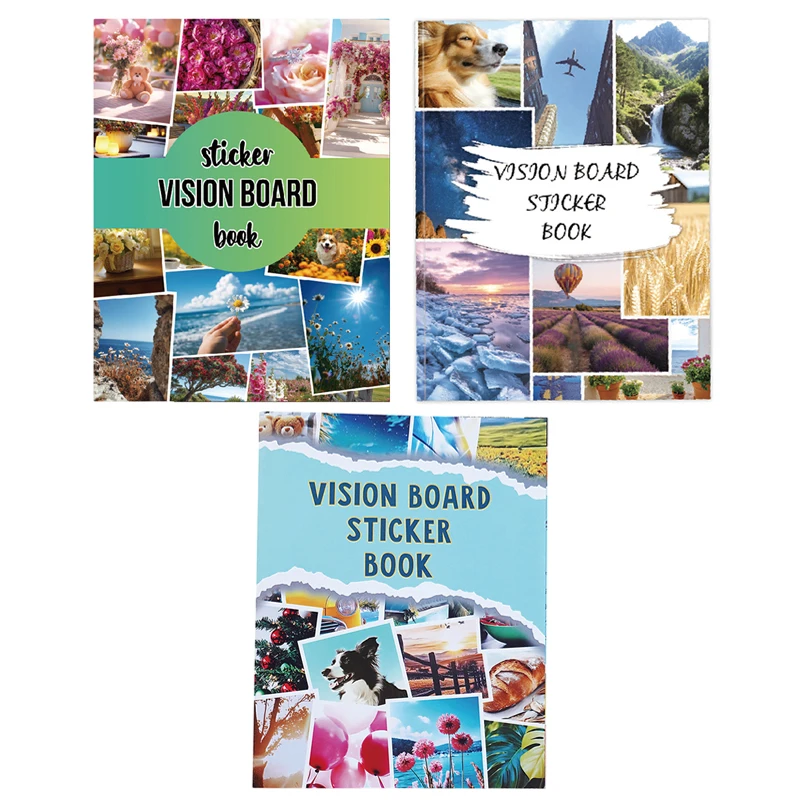 

[YU]Книга наклеек для визуальной доски - Набор для визуальной доски и принадлежности, с мотивирующими изображениями и цитатами для женщин, материалы для скрапбукинга