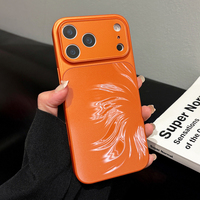 Instantly Change 17 Fox Tail Pattern Case for iPhone 17 Air 16 15 14 13 Pro Max Plus Lens Protection Shockproof Matte Hard Cover