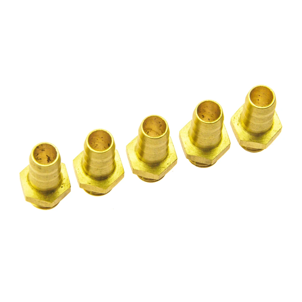 Mibidao 5 Stuks Messing M4 Schroefdraad Waterkoeling Kraan Tepels Brandstof Nozzles Voor Rc Model Boot Diy Onderdelen