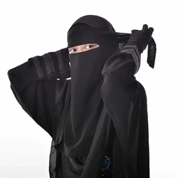 2024 neue ein schicht ige Chiffon Hijab Schal muslimische Gesichts bedeckung Niqab Hut ziehen islamische Schal Krawatte zurück Kopf bedeckung Frauen Headwrap