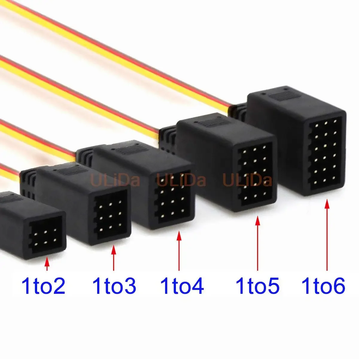 1to สายต่อขยายระบบ Servo 2/3/4/5/6 35cm ปลั๊ก Futaba JR RC สายเคเบิลเชื่อมต่อสายเคเบิลสำหรับโดรนรถโดรน RC
