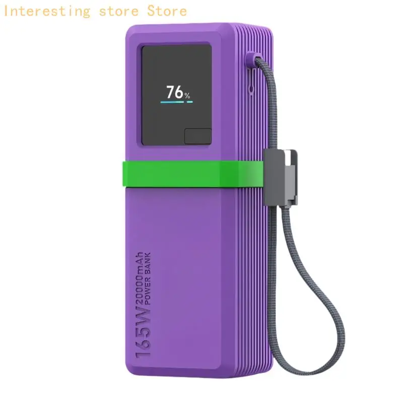 Weiche Silikonhülle für 20000 mAh 165 W PB2165 tragbare PowerBank-Hülle, stoßfestes Design und rutschfeste Griffschale 55KC – Detail 5