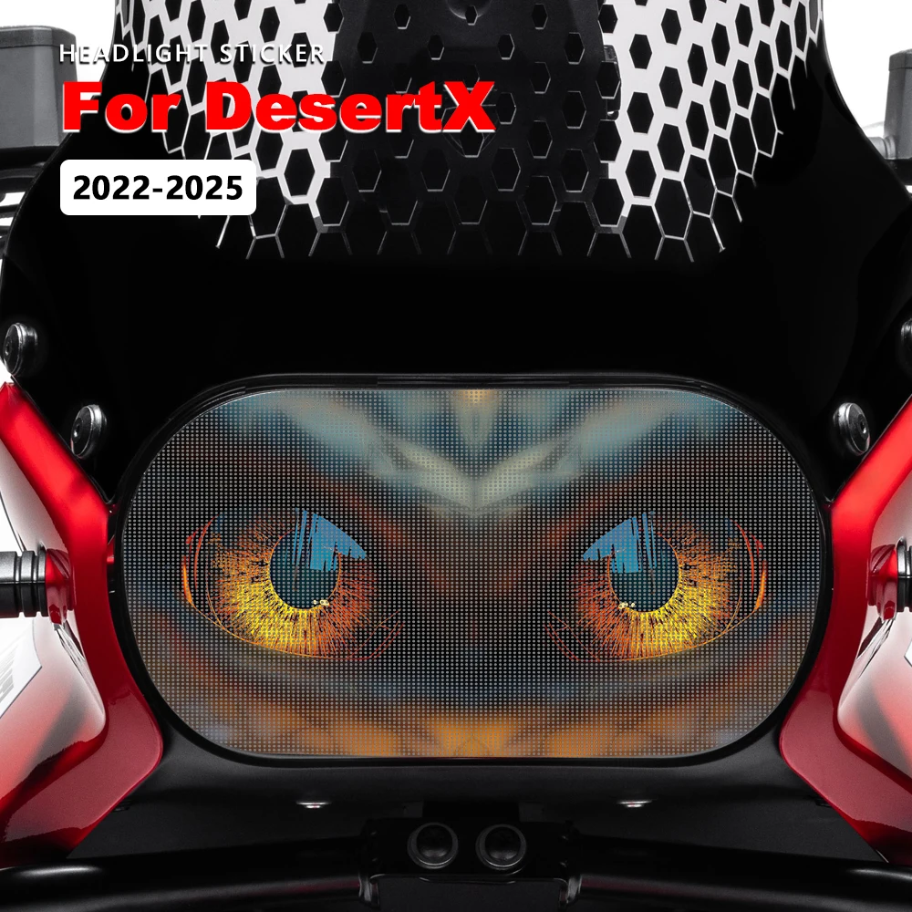 Headlight Sticker Waterproof Motorcycle Decals for Ducati Desert X DesertX Accessories 2022-2025 Head Light Motorbike Sticker