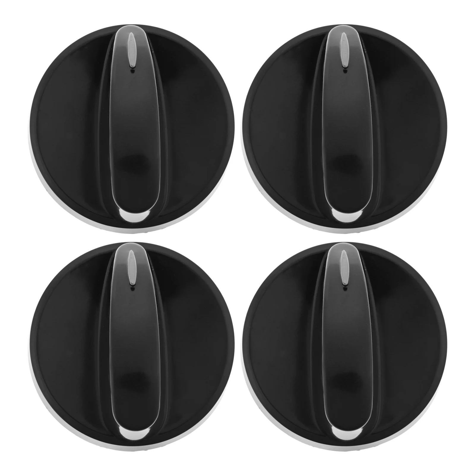 4pcs 316442513 Stove Knob Black Gas Oven Range Control Assembly Fit for Frigidaire, Kenmore, Sears Burner Replaces AP4327071