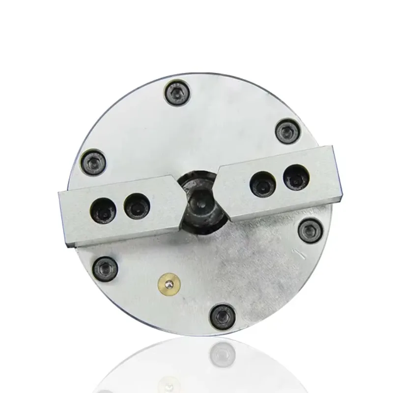 2 Jaw Chuck Solid Hydraulic Wood Lathe Chuck(built-in) QS2 For CNC Lathe Machine Rotating Power Chuck Clamping Tool