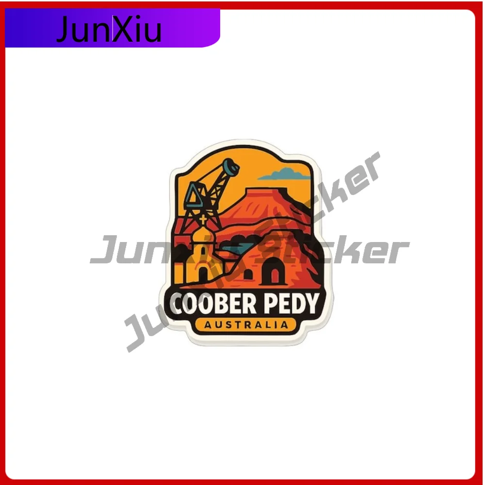 كوبر بيدي أستراليا ملصق السفر ملصق حائط من الفينيل مقاوم للماء ملحق ملصقات الزخرفية ل Rv الهاتف جذع الزجاج الأمامي الغيتار