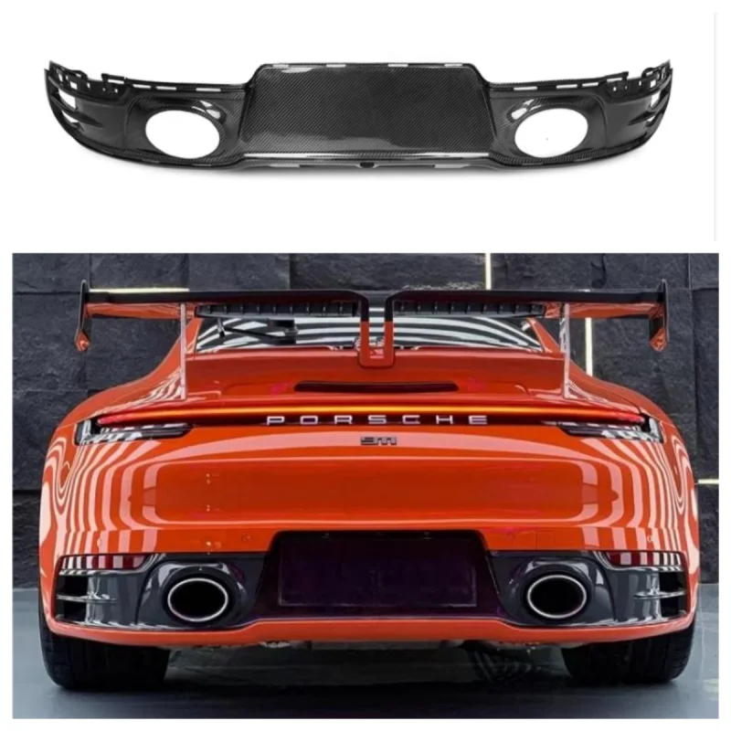 For Porsche 992 Carbon Fiber Rear Lip New 911 Original OEM Rear Lip Carrera  SD Rear Spoiler