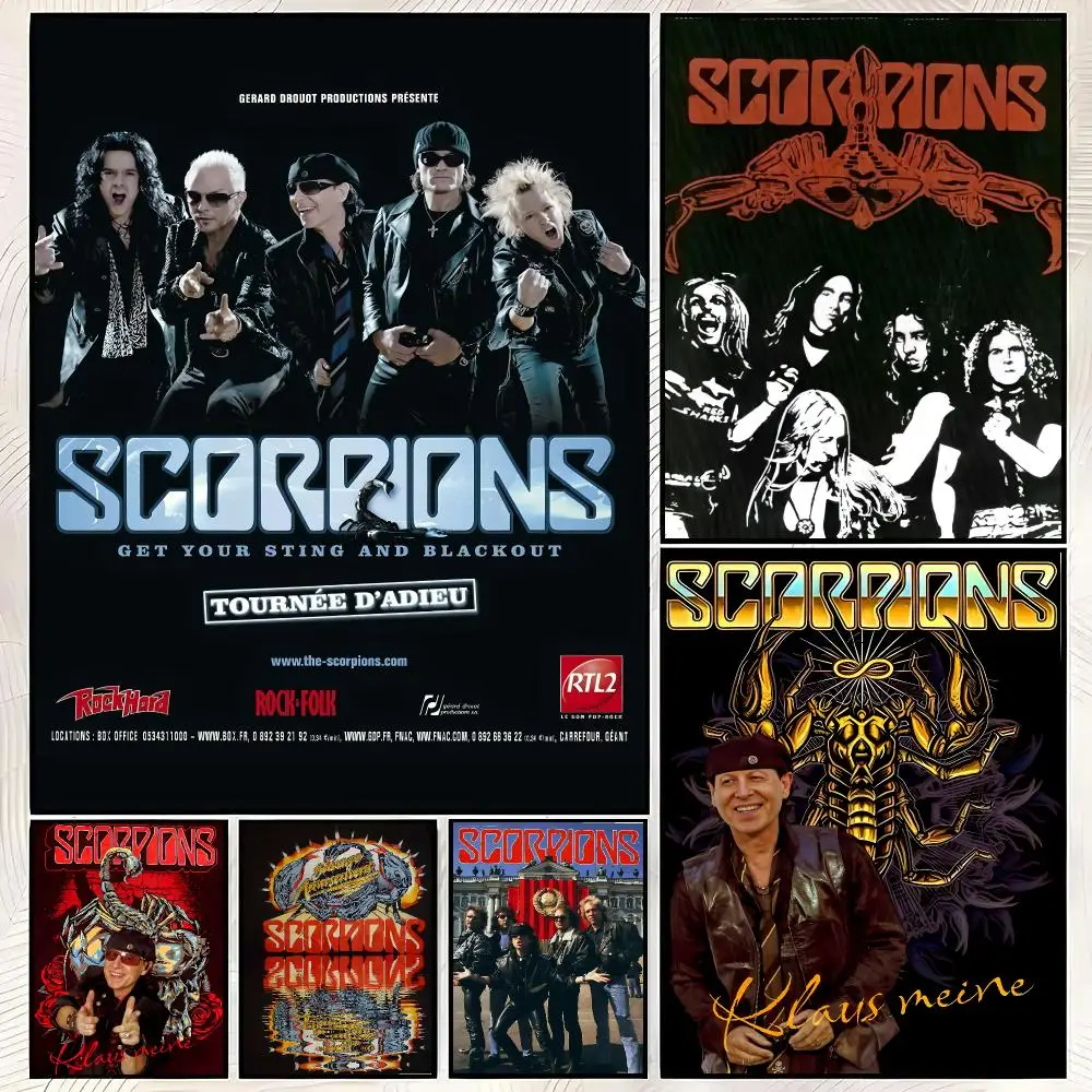 Rock Band S-Scorpions Poster Trendy HD PP Paper Waterproof Wall Art Print for Bedroom Living Room Decor