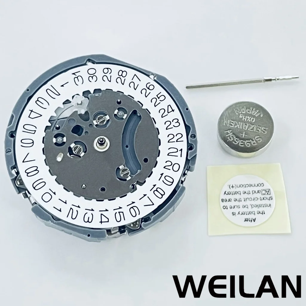 VK63 VK63A Quartz Movement Chronograph 24 Hours Replace for Watch Single Calendar