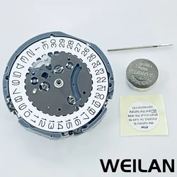 VK63 VK63A Quartz Movement Chronograph 24 Hours Replace for Watch Single Calendar