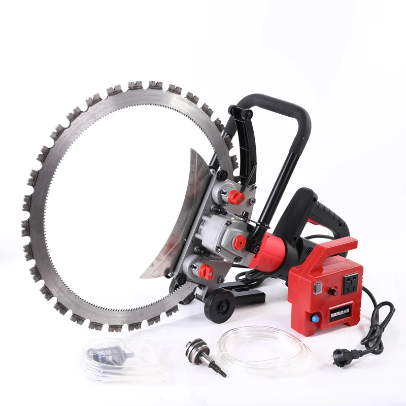 Brushless Concrete Ring Saw 300mm Cutting Depth Electric Wall Cutting Machine High-efficiency Water Cutting DIY 220V 16kg