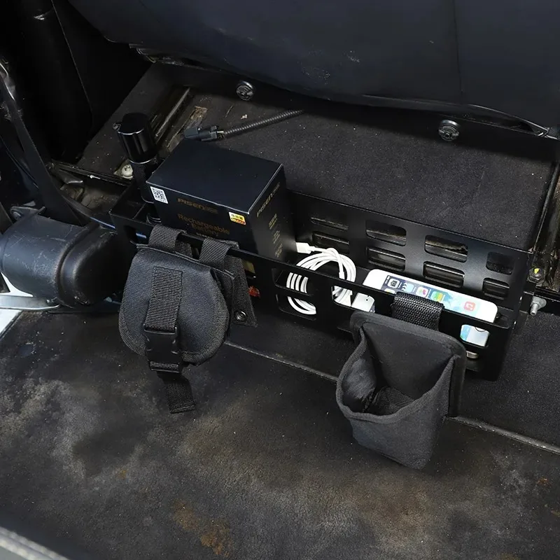 

For Land Rover Defender 90 110 130 2004-18 Car Under Seat Back Storage Box High Capacity Organizer Case Interior Car Accessories