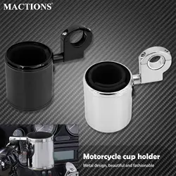 Motorrad Lenker Getränkehalter Einstellbar 22mm-32mm Universal Für Harley Touring Street Glide Softail Breakout Dyna Sportster