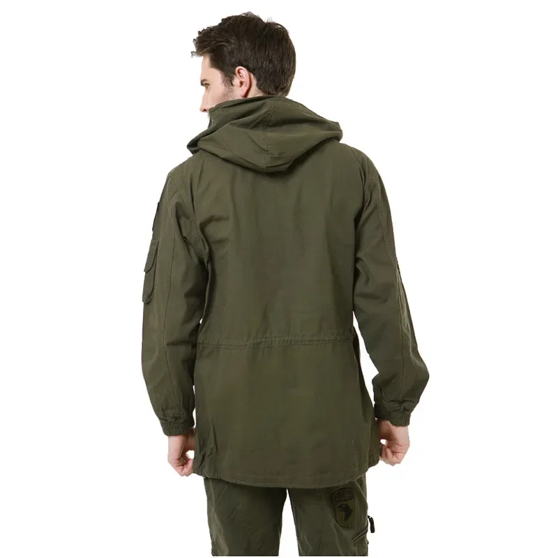 Classic M65 Tactical Trench Men Windbreaker Coat Pure Cotton Solid Men\'s Clothing Winter Fleece Hunting Jacket