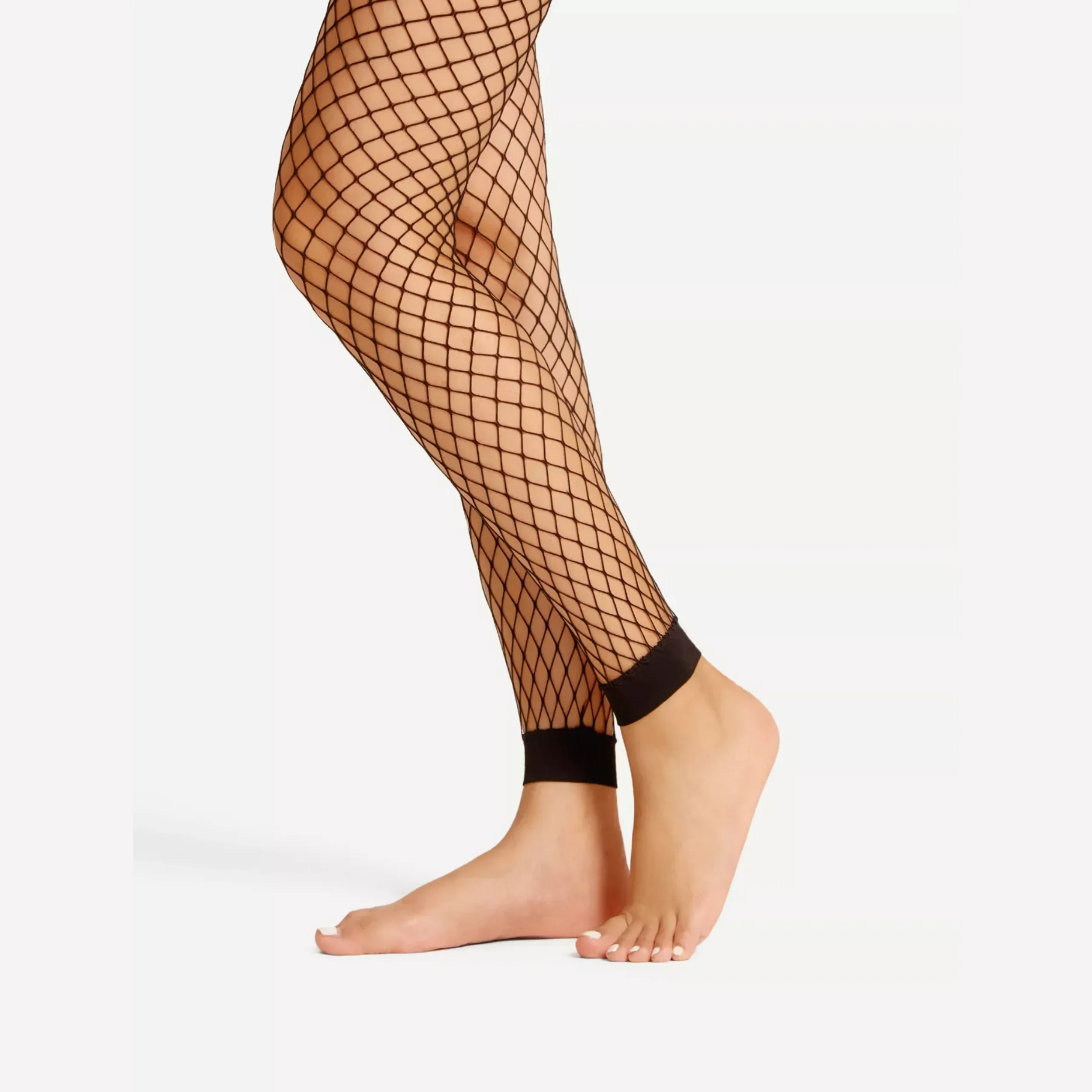 1 Pairs Women's Nine-Point Mesh Socks Sexy Hollow Fishnet Socks Nine-Point Leggings Mesh Socks