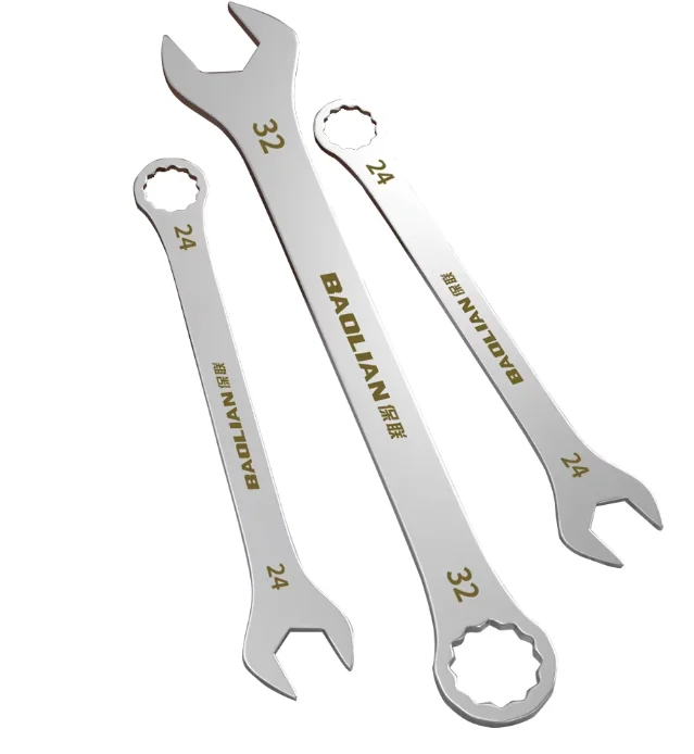 Ultra-Thin Large Open-End Wrench Dual-Purpose Plum Design 4-27MM Spanner Thin Section for Wholesale Home Improvement Tools