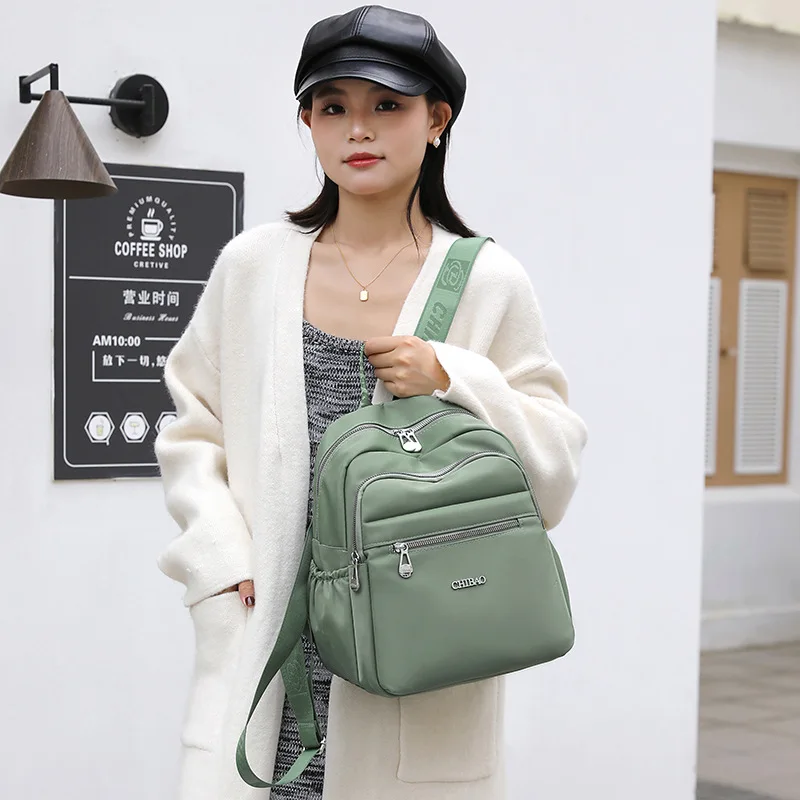

Newest Simple Women's Backpack Outdoor Versatile Commuting Travel Small Backpack Multi-Compartment Double Shoulder Bags