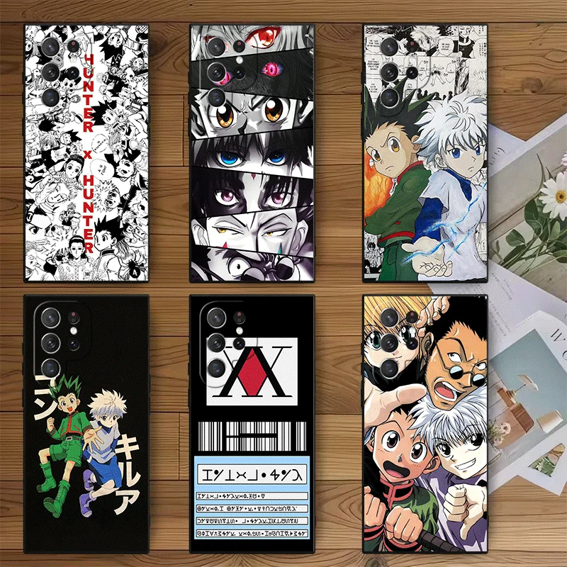 Hunter X-Hunters Anime Soft Phone Case for Samsung Galaxy S26 S25 Edge S24 Ultra S23 Plus S22 S21 FE S20 Black Cover Back Shell