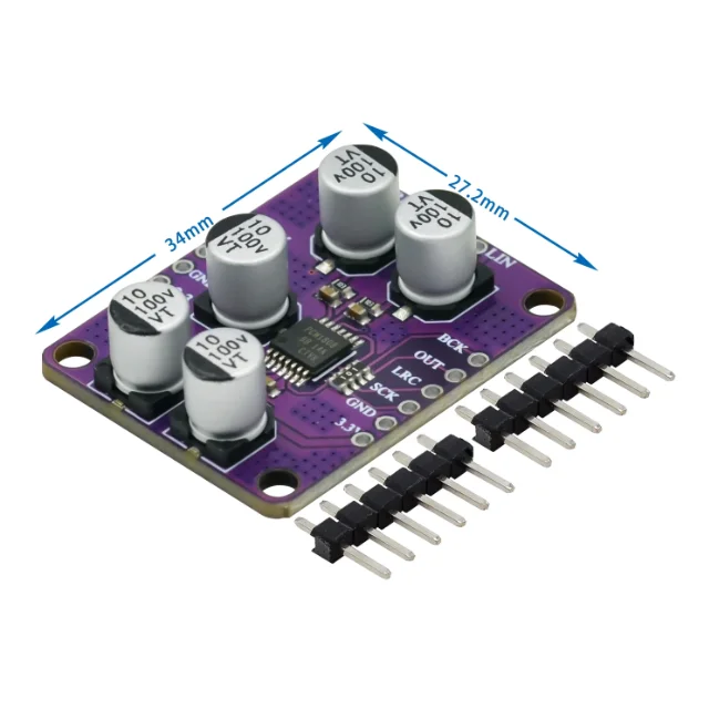 PCM1808 Audio Stereo ADC Single-Ended Analogue Input Decoder Amplifier Board Player Module