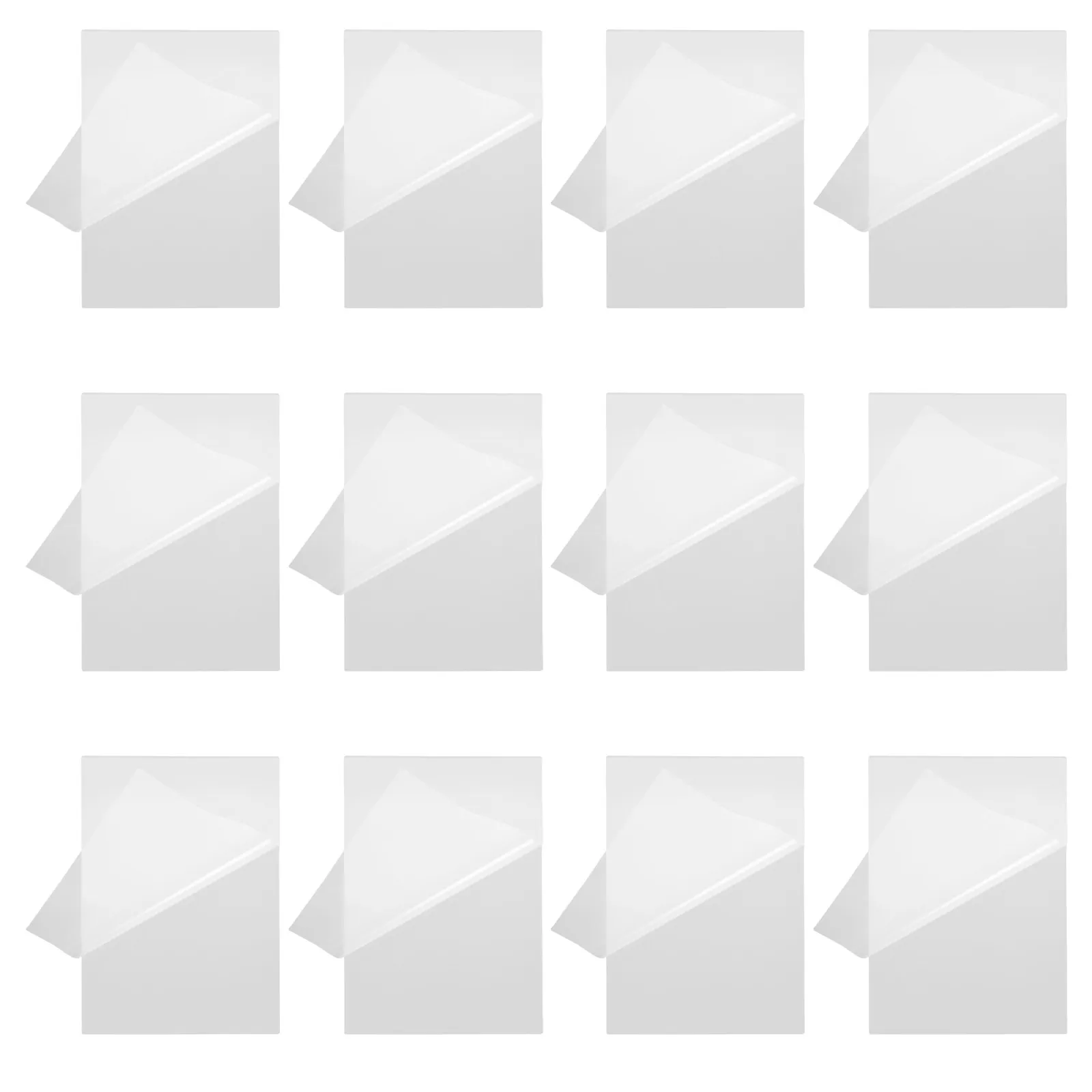 

100Pcs Transparent Thermal Laminating Sheets Strong Waterproof Reliable Protection for Photos Documents Family Albums Laminating