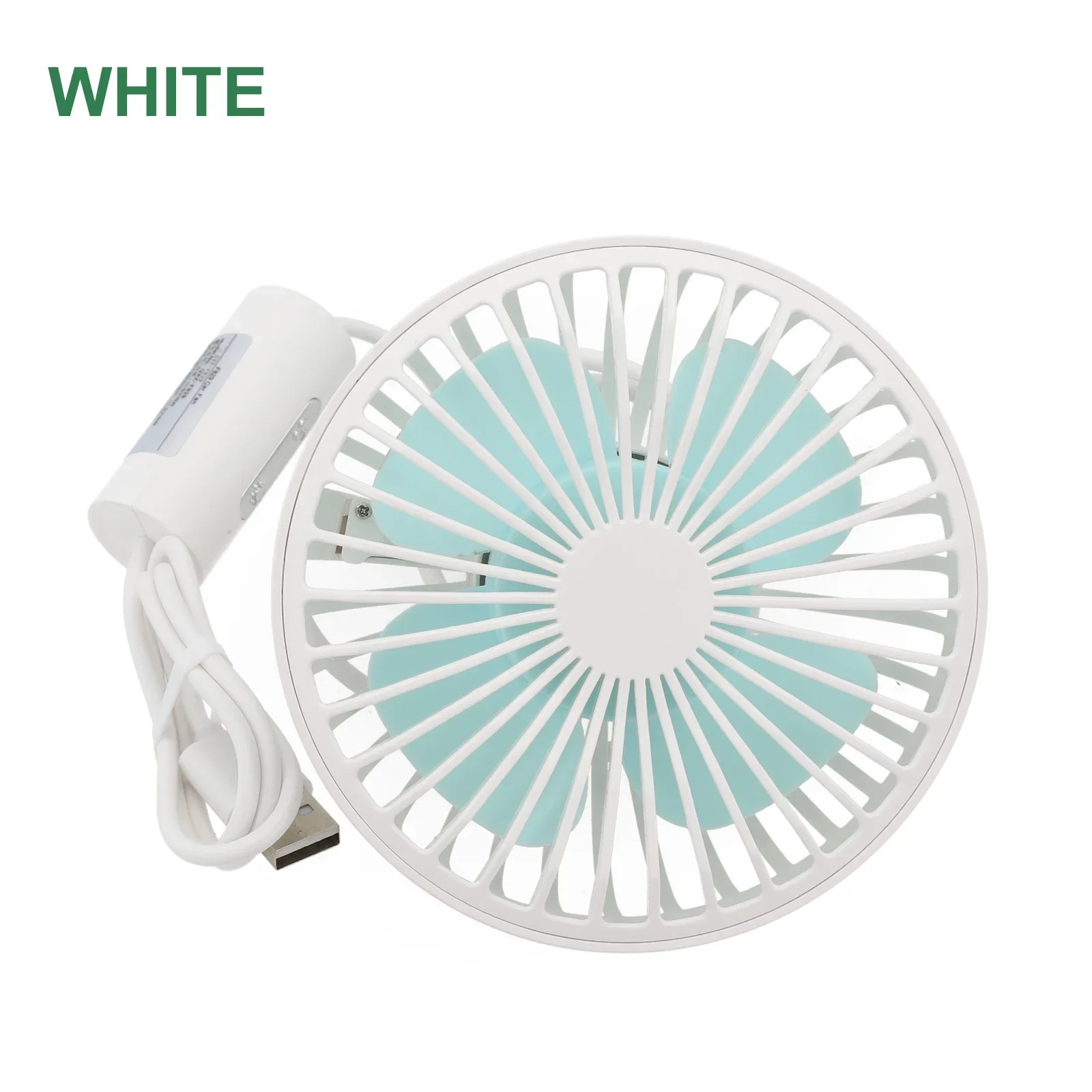 

1 Car Fan USB Fan With Night Light 360° Rotating Clip Fan Large Wind Three Speed Control Car Fan For Car Truck SUV RV