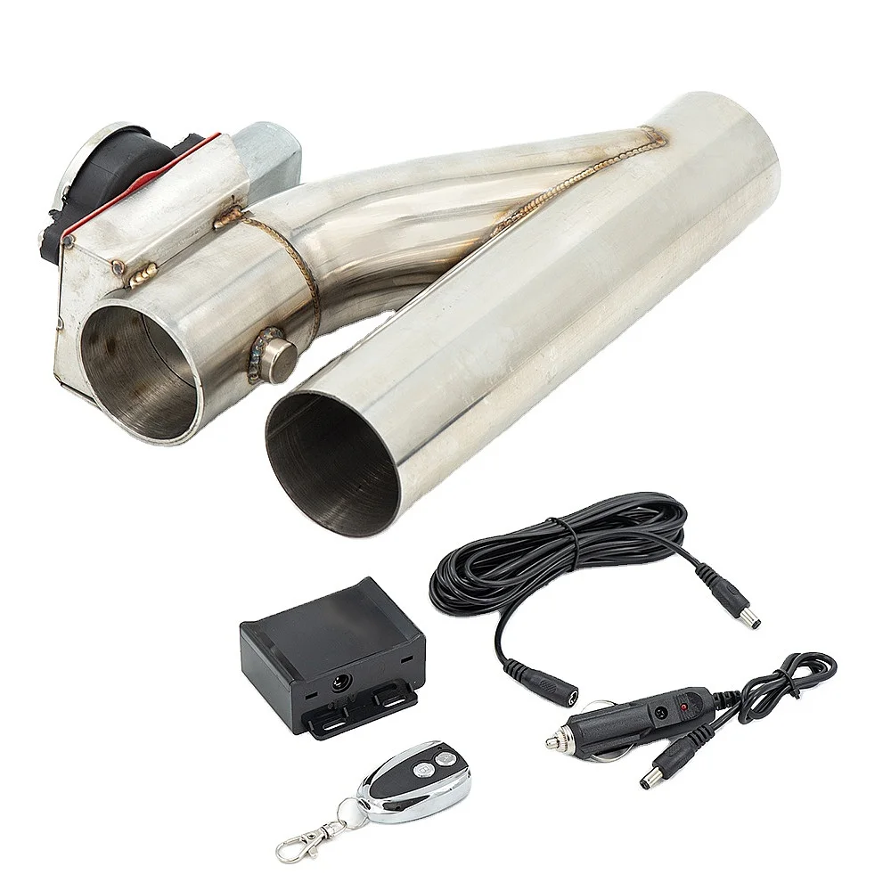 2 2.25 2.5 2.75 3 Inch Electric Exhaust Cutout Valve Remote Control Stainless Steel Universal Car Muffler
