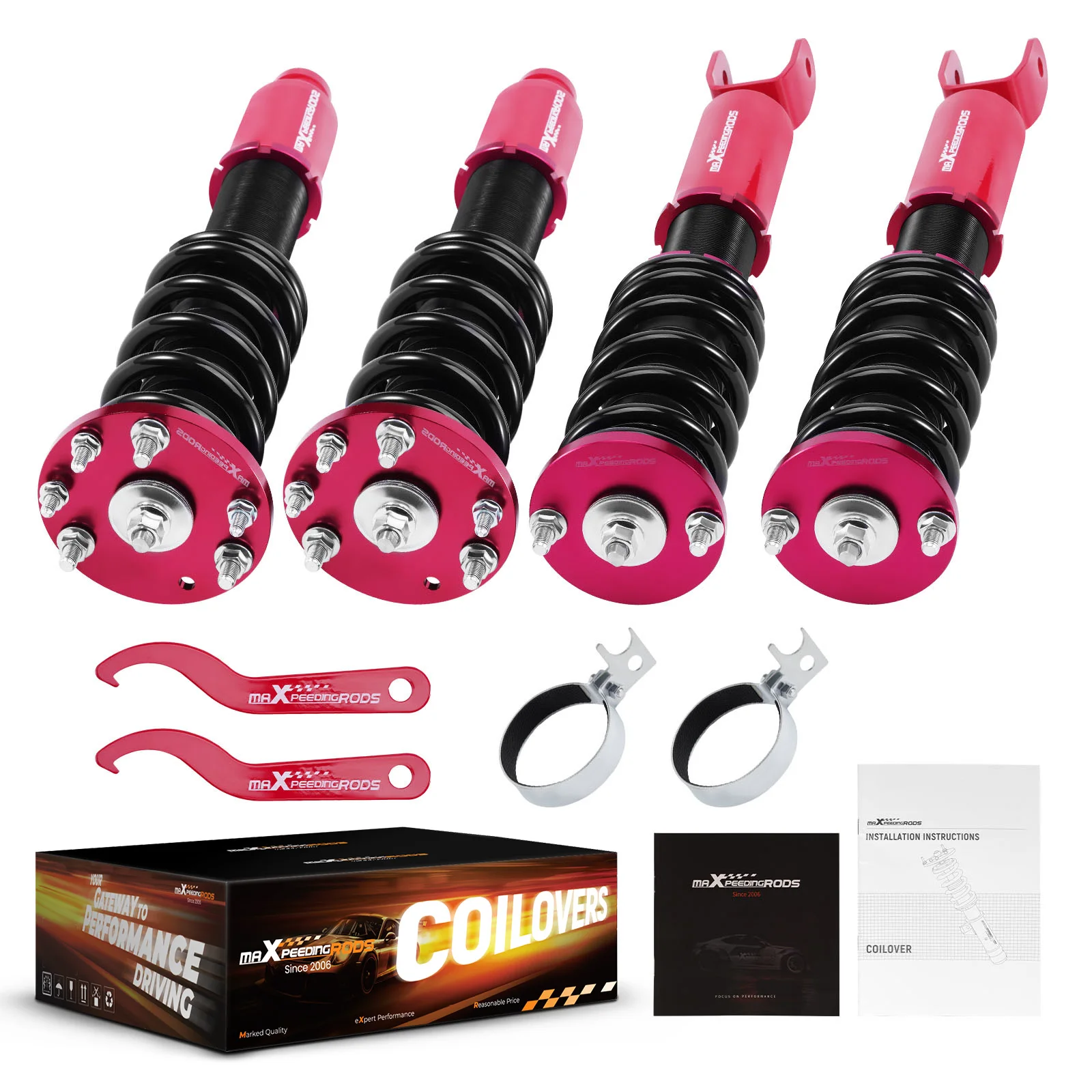 

MaXpeeding Street Coilovers Suspension For Acura TSX 09-14 Shock Absorber - Red
