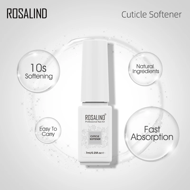 ROSALIND 1PCS เล็บ Cuticle Softener พลาสติกผิวหนังที่ตายแล้ว Exfoliator น้ำมันหนังกำพร้าอุปกรณ์กำจัดใช้สำหรับเล็บเล็บศิลปะ