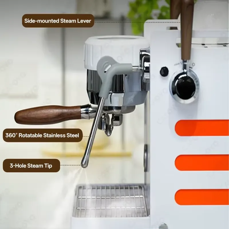 New Professional Affordable Stainless Steel Single Set Commercial Semi Automatic Touch Screen Smart Coffee Espresso Machine