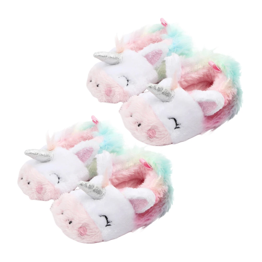 

Baby Indoor Warm Cotton Shoes Autumn Winter Toddler Shoes for Babies Aged from 0 to 1 Years Old (Colorful Unicorn)