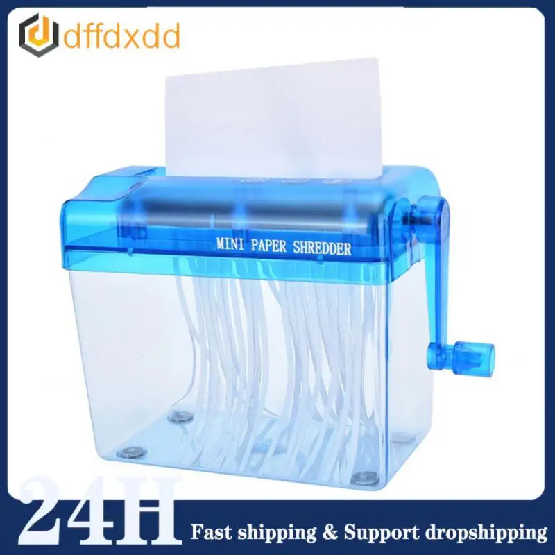 Mini manuel parçalayıcı taşınabilir el parçalayıcı kağıt kesme makinesi düz kesici ofis ve öğretim malzemeleri dayanıklı