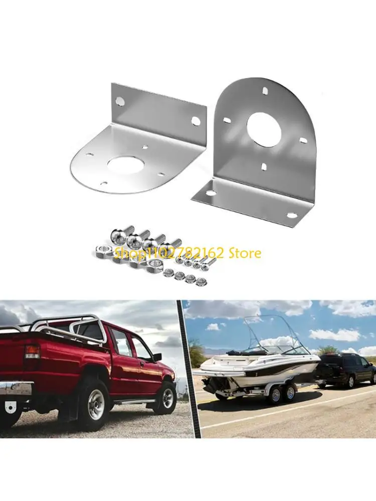 547B Quick Install No Tools Stainless Steel LED Light Bracket Watermelon Design Universal Fit for Trailer Hitch Safety Feature