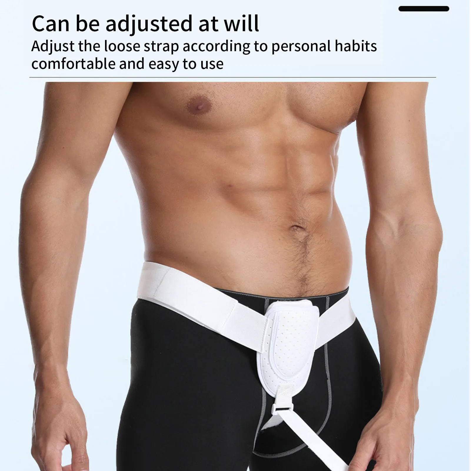 Athletic Groin Protector Mens Groin Guard Groin Support Easy To Wear Adjustable Strap System For Sports Inguinal Hernia Relief