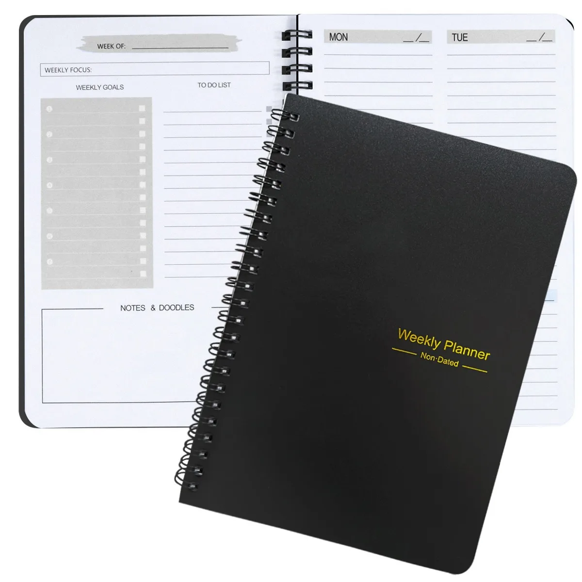Schedule book for 2025 Daily plan book 365 days self-discipline clock in English and Spanish planificador agenda 2025 school