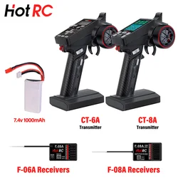 HotRC Transmitter CT-6A CT-8A DS600 6CH 8CH 2.4GHz Radio System Remote Controller