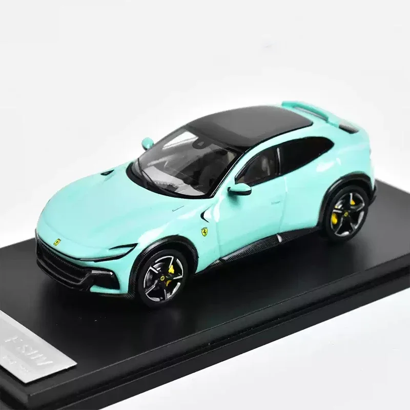 Modelo de coche supercoche FUV escala de simulación coche en miniatura de aleación fundida 1:64 Purosangue V12 F colección de juguetes para niños adornos de regalo