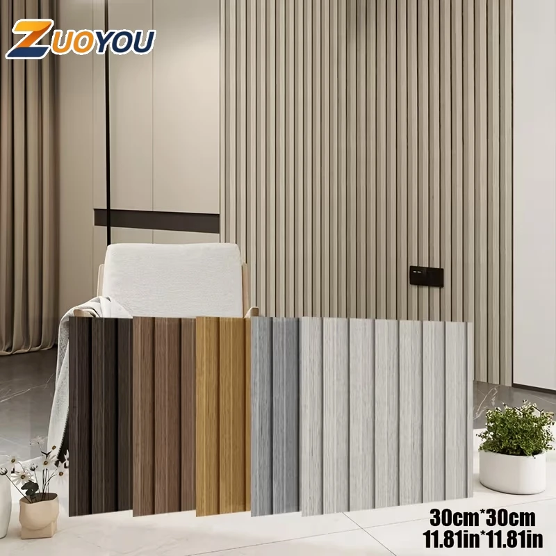 Self Adhesive Wood Grain Wall Panels Peel and Stick Wallpaper Removable Wall Stickers Waterproof DIY Home Decor for Living Room