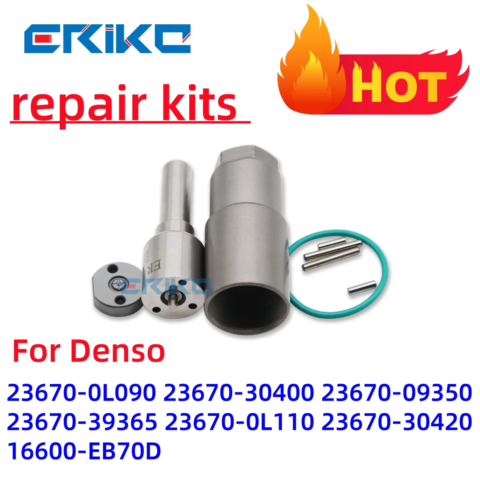 

ERIKC Injector Repair kits For DENSO 23670-0L090 23670-30400 23670-09350 23670-39365 23670-0L110 23670-30420 16600-EB70D