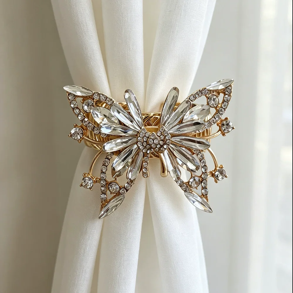 Gift Curtain Clip Metal Butterfly Curtain Tieback DTY Beautiful Curtains Tie Backs Multifunctional Fashion Curtain Holder Hooks