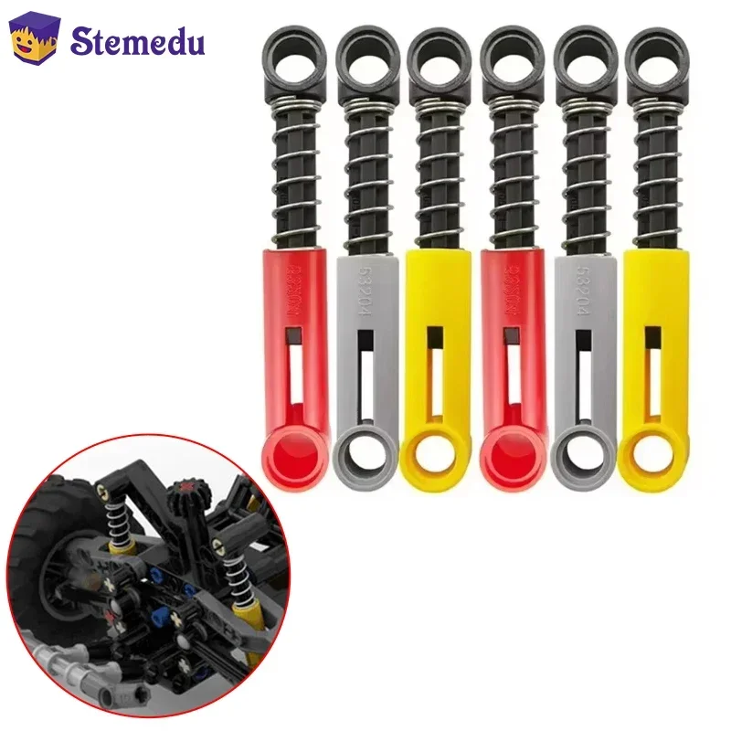 DIY Toys MOC High-tech Parts Red Shock Arm Absorber Suspension Spring Building Blocks Compatible with Legoeds 76537 731c04 Toy