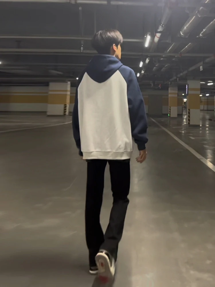 

Pure Bla Soft Denim Jeans Men's Straight Leg High Waist Youth Faion High School Students Teens Wear Stretch Wear Resistant