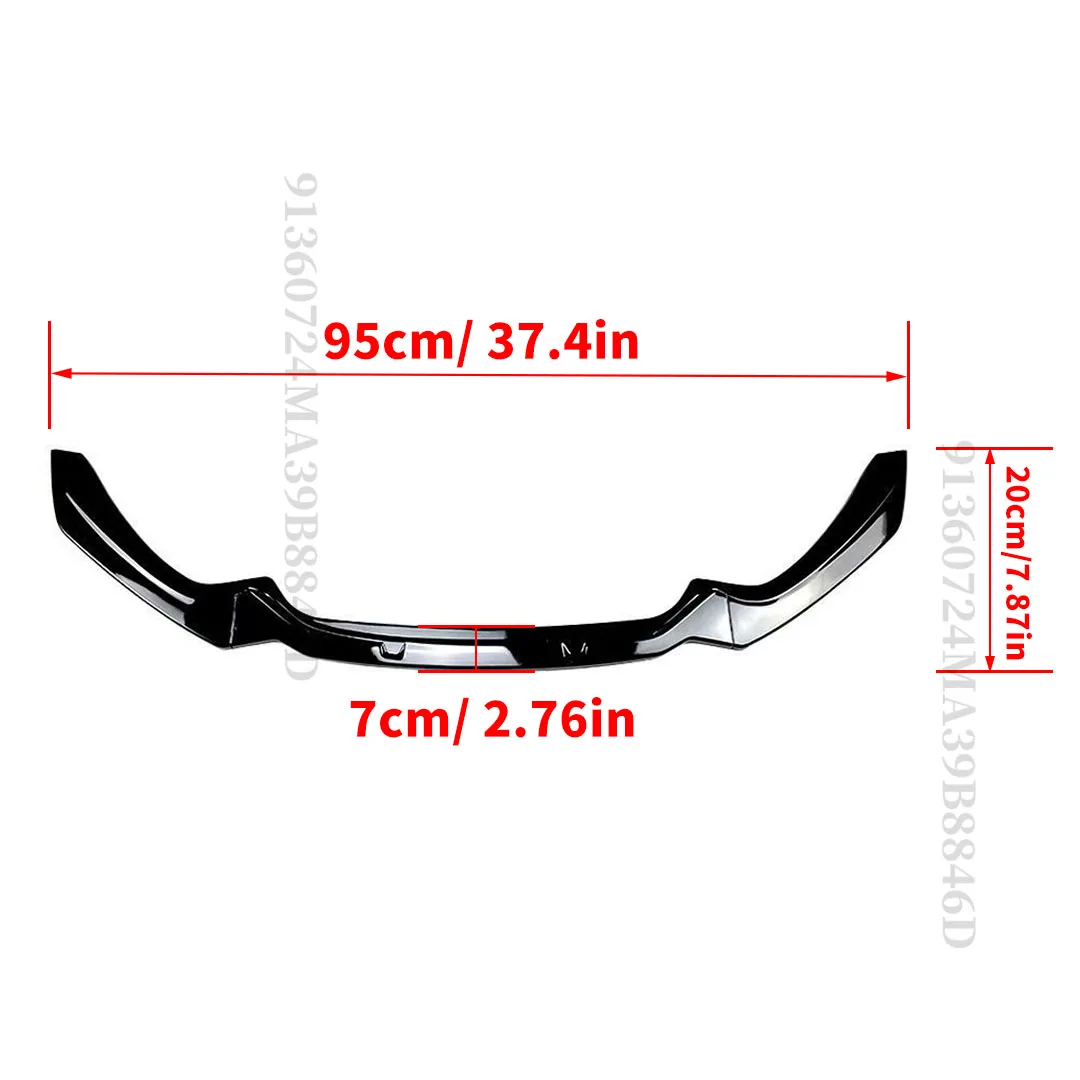 Frontschürze Lip Splitter Kinn Air Dam Diffusor Tuning Zubehör für BMW 1er F20 F21 M-Pack 118i 120i 2015-2019 Styling – Detail 6